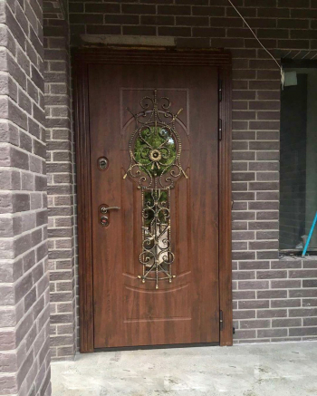 Фото двери с ковкой №164